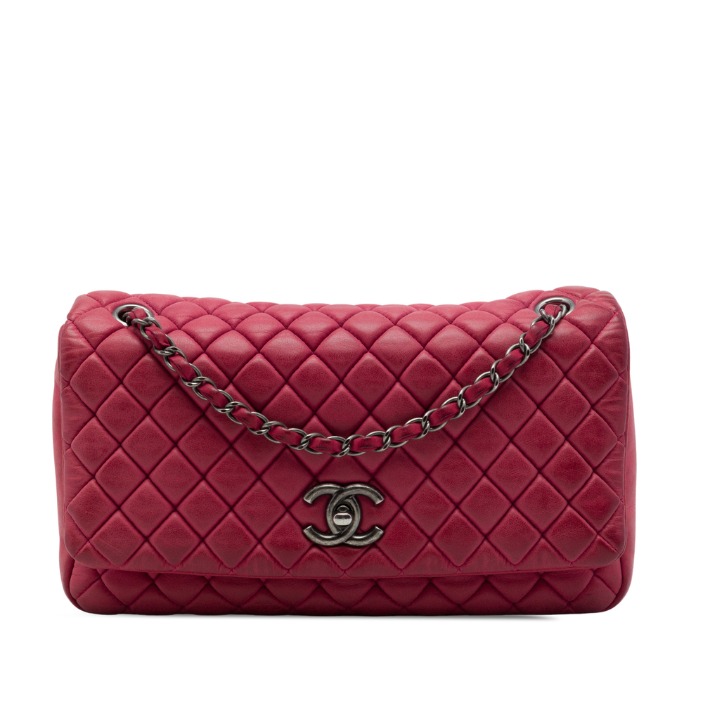 Pre-Loved Chanel Large Quilted Iridescent Calfskin New Bubble Flap